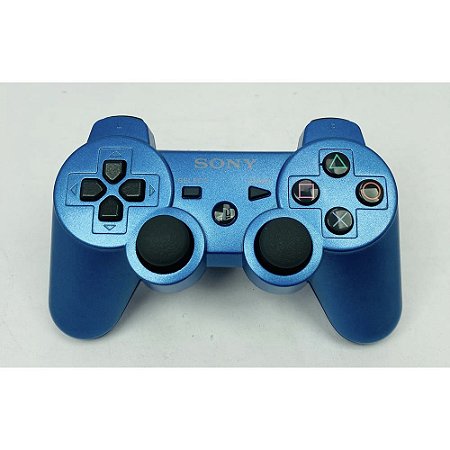 Controle Playstation 3, DualShock 3 Splash Blue, Original Sony (Usado)