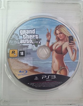GTA V (Grand Auto Theft V) - PS3 (Mídia Física) - USADO