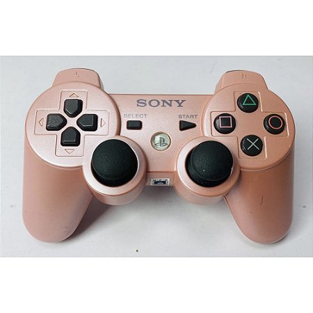 Controle Playstation 3, DualShock 3, Rosa Original Sony (Usado)