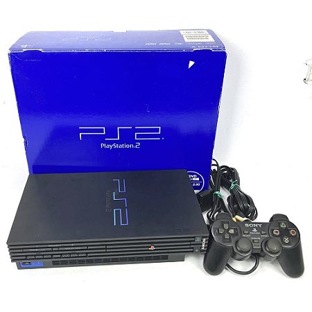 PlayStation 2, Na Caixa, 1 Controle, Modelo SCPH-30000, PS2, (Usado)