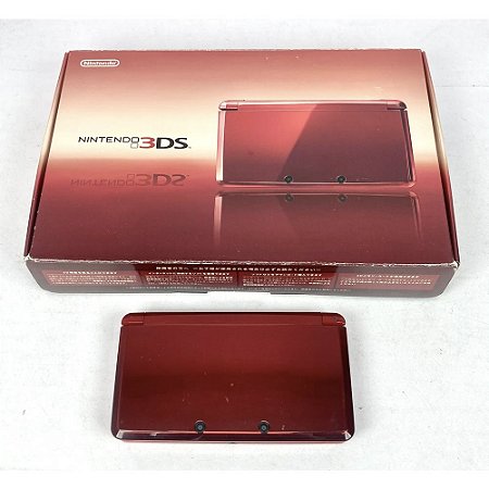 Nintendo 3DS, Na Caixa Seriado, Vermelho, Original Nintendo (Usado)