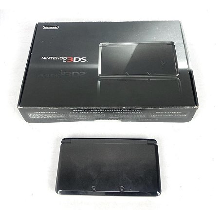 Nintendo 3DS, Na Caixa, Cosmos Black, Preto, Original Nintendo (Usado)