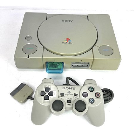 PlayStation 1, Controle Dualshock, Modelo SCPH-9001, PS1, (Usado)