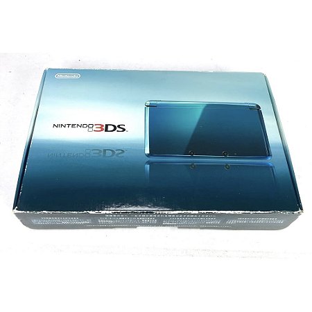 Nintendo 3DS, Aqua Blue, Na Caixa Seriado, Original Nintendo (Usado)