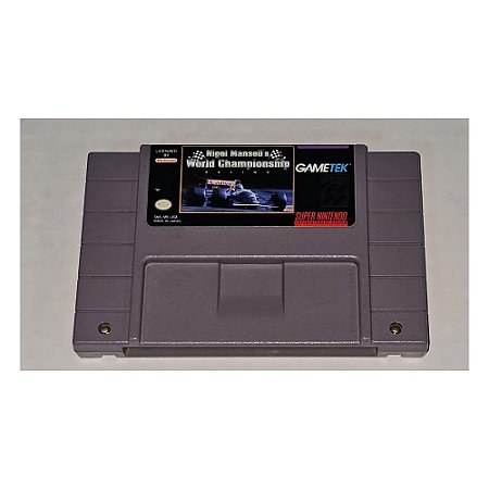 Nigel Mansell's World Championship Racing ,Super Nintendo, Snes, Cartucho Original (Usado)