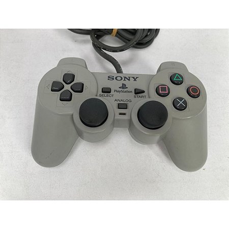 Controle Playstation Dualshock 1 Cinza -  Original Sony (Usado)