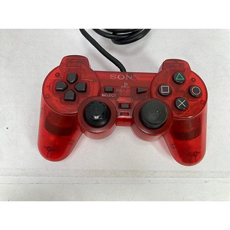 Controle Original Crimson Red Dualshock 2 -  Original Sony (Usado)