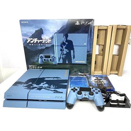 Playstation 4, Edição Uncharted, Na Caixa Seriado, 1 Controle Original, PS4 (Seminovo)