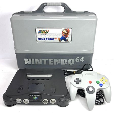 Console Nintendo 64 com Maleta, 1 Controle, Original Nintendo (Usado)