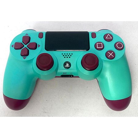 Controle PS4 - Dual Shock 4 - Berry Blue (Uva do Céu) - Original Sony - USADO