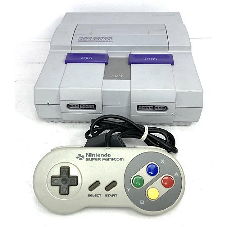 Console Super Nintendo, Com 1 Controle de Super Famicom Original, Nintendo (Usado)
