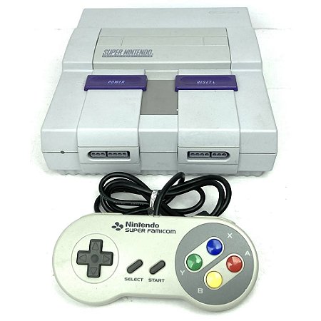 Console Super Nintendo, Com 1 Controle de Super Famicom Original, Nintendo (Usado)