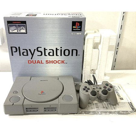 PlayStation 1, DualShock, Na Caixa Seriado, 1 Controle, Modelo SCPH-7000, PS1, (Usado)