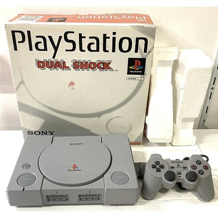 PlayStation 1, Na Caixa Seriado, 1 Controle, Modelo SCPH-7000, PS1, (Usado)