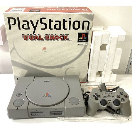 PlayStation 1, Na Caixa Seriado, 1 Controle, Modelo SCPH-7000, PS1, (Usado)