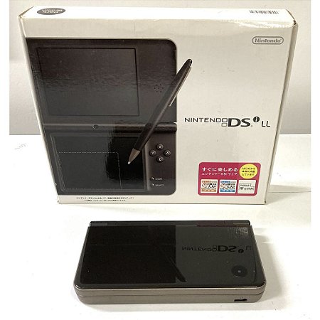 Nintendo DSi XL (LL), Dark Brown, Na Caixa, Original Nintendo (Usado)
