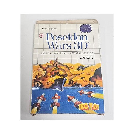 Poseidon Wars 3D  -  Master System Nacional- Original (Mídia Física) - Usado