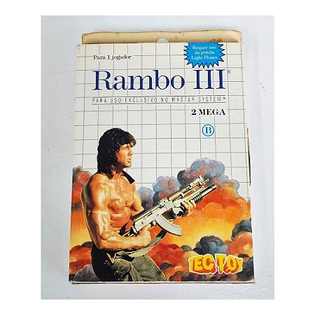 Rambo 3  -  Master System Nacional - Original (Mídia Física) - Usado