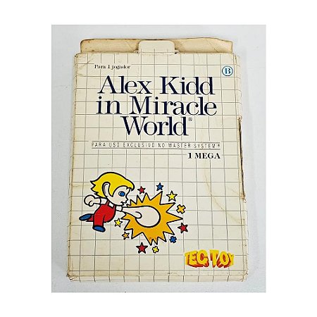 Alex Kidd in Miracle Word -  Master System Nacional - Original (Mídia Física) - Usado