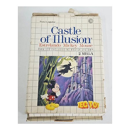Castle Of Illusion - Estrelando Mickey Mouse  -  Master System Nacional- Original (Mídia Física) - Usado
