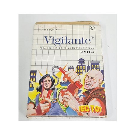 Vigilante  -  Master System Nacional- Original (Mídia Física) - Usado
