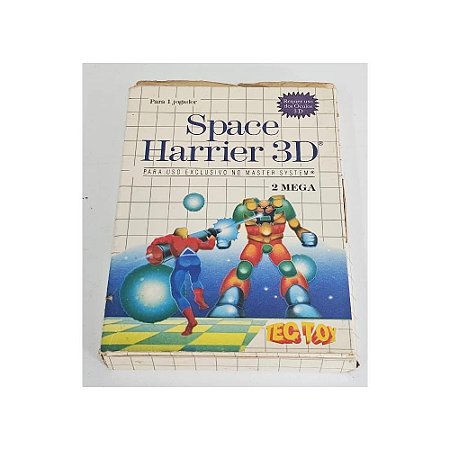Space Harrier 3d  -  Master System Nacional- Original (Mídia Física) - Usado