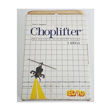 Choplifter -  Master System Nacional- Original (Mídia Física) - Usado