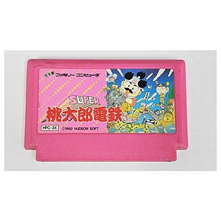 Super Momotarou Dentetsu -   Famicom Nintendinho Nes Japonês  Original (Usado)