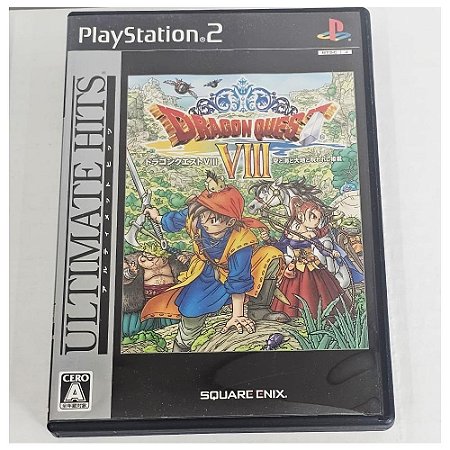 Dragon Quest Viii: Journey Of The Cursed King, PS2 Japonês Original (Mídia Física) - Usado