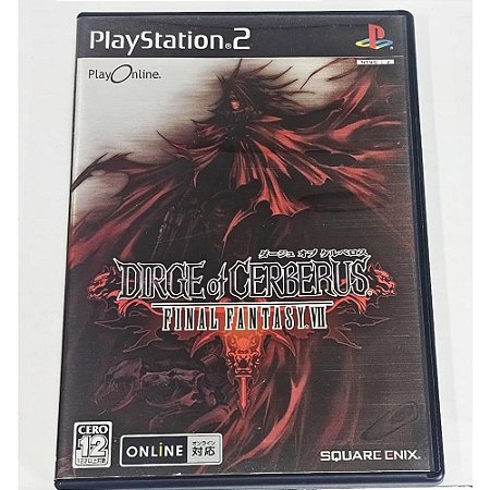 Dirge of Cerberus: Final Fantasy VII , PS2 Japonês Original (Mídia Física) - Usado