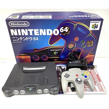 Console Nintendo 64, Na Caixa, Manual Seriado, 1 Controle, Original Nintendo (Usado)