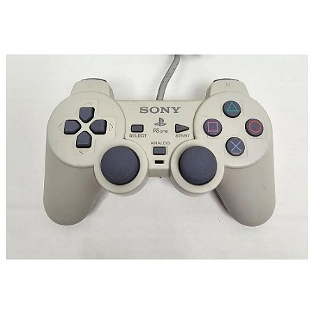 Controle Playstation Dualshock 1 Cinza -  Original Sony (Usado)