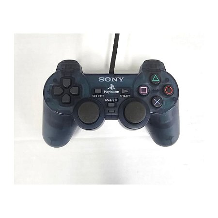 Controle Playstation 2, Ocean Blue, PS2, Original Sony (Usado)