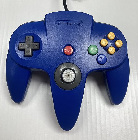 Controle Nintendo 64 Azul, Original Nintendo (Usado)