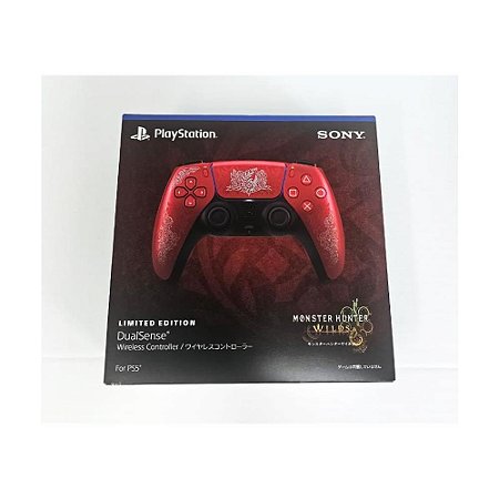 Controle Ps5 sem fio DualSense, Monster Hunter Wilds Limited Edition " Japonês " Lacrado