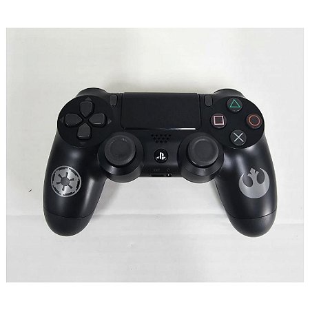 Controle PS4 - Dual Shock 4 -Ed Limitada Star Wars Battlefront 2 Preto - Original Sony - USADO