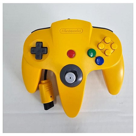 Controle Nintendo 64 Amarelo , Original Nintendo (Usado)