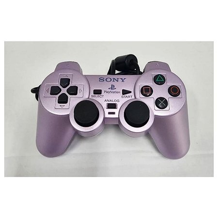 Controle Playstation Dualshock 2, Sakura,  PS2, Original Sony (Usado)