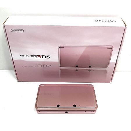 Nintendo 3DS, Misty Pink, Na Caixa Seriado, Original Nintendo (Usado)