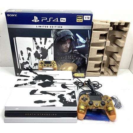 Playstation 4 PRO, Edição Death Stranding, Na Caixa Seriado, Modelo CUH-7200B, PS4 (Seminovo)