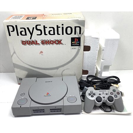 PlayStation 1, Na Caixa Seriado, 1 Controle, Modelo SCPH-7000, PS1, (Usado)