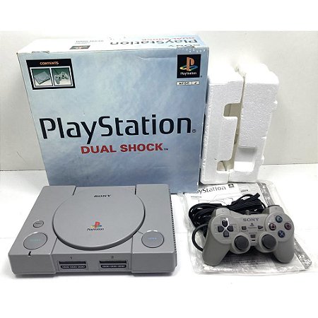 PlayStation 1, Na Caixa Seriado, 1 Controle, Modelo SCPH-9000, PS1, (Usado)