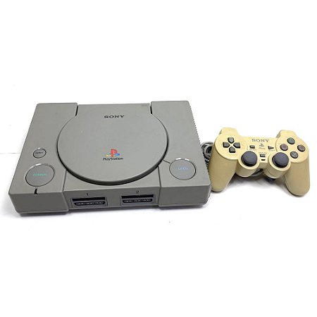 PlayStation 1, Controle Dualshock, Modelo SCPH-7000, PS1, (Usado)