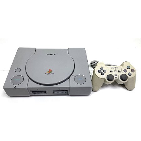 PlayStation 1, Controle Dualshock, Modelo SCPH-7000, PS1, (Usado)