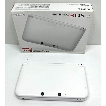 Nintendo 3DS XL (LL), Branco, White, Na Caixa Seriado, Original Nintendo (Usado)