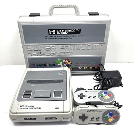 Super Famicom, Com Maleta Original, 2 Controles Originais, Nintendo (Usado)