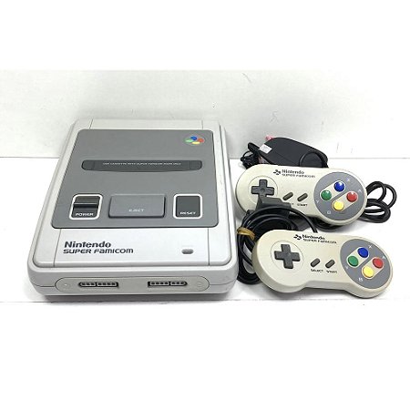 Super Famicom, Com 2 Controles Originais, Nintendo (Usado)