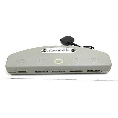 Multitap Super Nintendo e Super Famicom, Adaptador p/ 4 Controles, Original Hudson Soft Licenciado (Usado)
