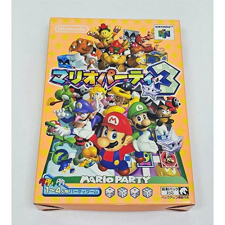 Mario Party 3, Nintendo 64 JP Original com caixa  (Usado)