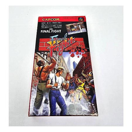 Final Fight, Super Famicom Japonês Original com caixa  (Usado)